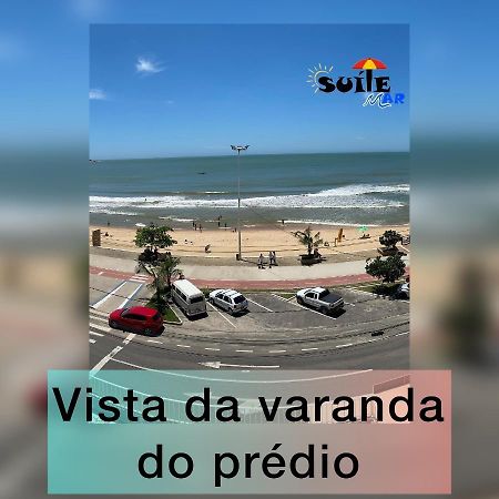 Suíte Mar - Praia do Morro - prédio frente Mar com elevador, atravessou a avenida, já está na Praia - com garagem - internet Guarapari Exterior foto