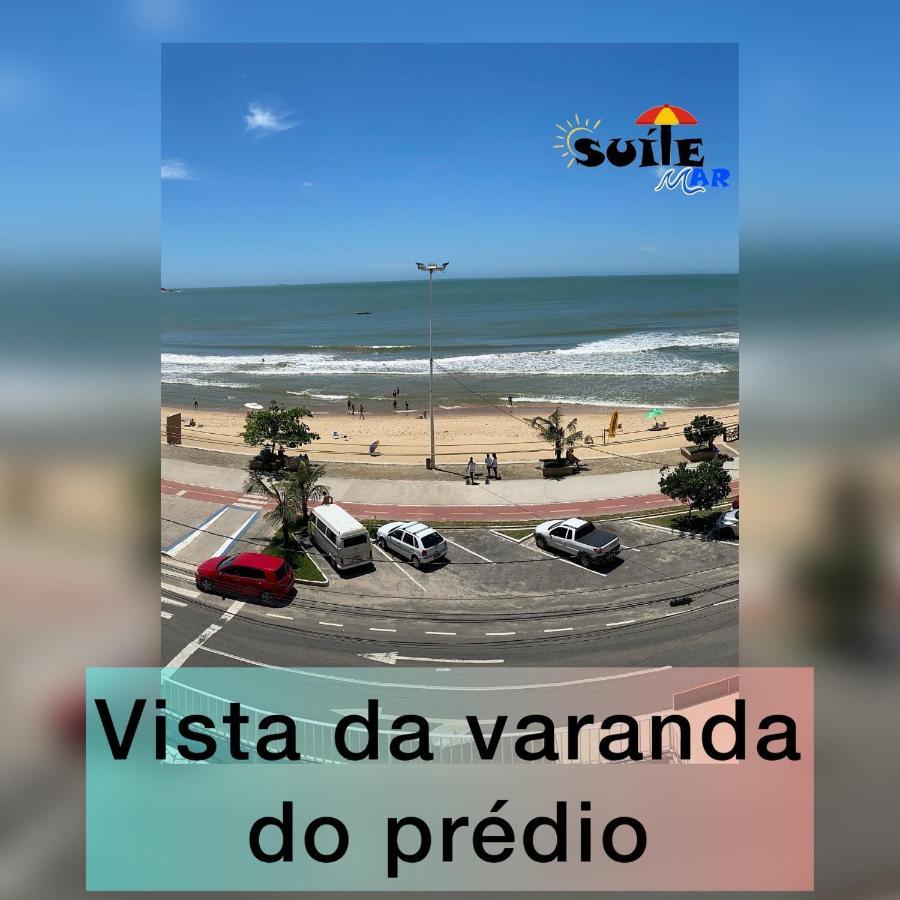 Suíte Mar - Praia do Morro - prédio frente Mar com elevador, atravessou a avenida, já está na Praia - com garagem - internet Guarapari Exterior foto